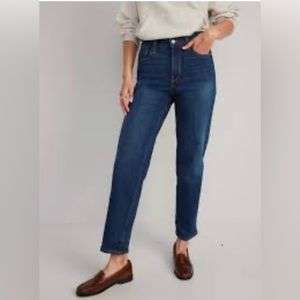 Old Navy High Rise O.G. Loose Secret Smooth Pockets - Medium Wash Jeans; Sz:12